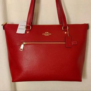 Coach Gallery Tote Red
